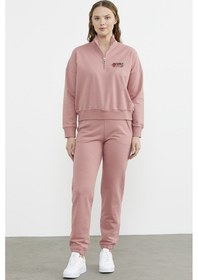 Resim Jogger Dik Yaka Eşofman Takım - Gül Kurusu 001 