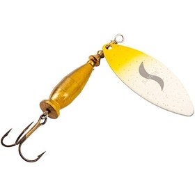 Resim Turna Levrek Alabalık Döner Olta Kaşık - Alp Long - Sarı/beyaz - No:2/20gr 