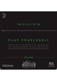 Resim Daddario NYXL0838 08-38 Elektro Gitar Teli Ext Sup Light (Nickel- 