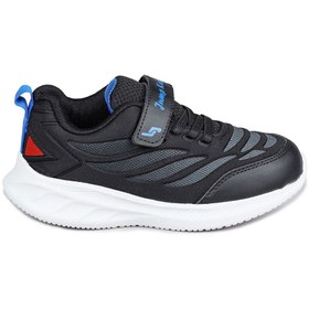 Resim Jump 28105 Cırtlı Siyah Üniseks Çocuk Sneaker Günlük Spor Ayakkabı 
