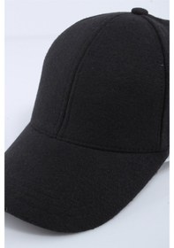 Resim Cappello Erkek Siyah Kaşe Düz Şapka Kep Capkasr001-Siyah 