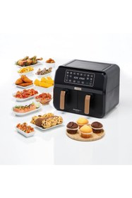Resim Kenwood HFP70.000BK Dual 8 L Airfryer Sıcak Hava Fritözü 