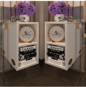 Resim Kenzlife komodin lothario 2 li set byz komidin 42*20*19 duvara monte askı aparatlı (mng) 
