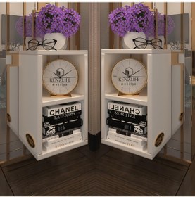 Resim Kenzlife komodin lothario 2 li set byz komidin 42*20*19 duvara monte askı aparatlı (mng) 