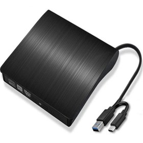 Resim Soylu Elektronik Harici DVD Sürücü USB 3.0 Veya Type-C CD DVD Yazıcı Okuyucu Taşınılabilir Pc Dizüstü Uyumlu 12.7mm 