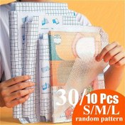 Resim 30/10 Kendinden Yapışkanlı Kitap Koruyucu - Şeffaf SML Boyut, Kesilebilir Izgara Desenli Tasarım, Okul, Ofis, Dergiler İçin Mükemmel, Okula Dönüş Gereçleri, Çalışma Hediyesi, Günlük Saklama, Kullanımı Kolay, Dosya Kapakları, Ofis Malzemeleri 