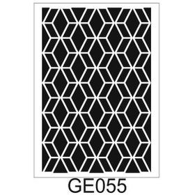 Resim Geometrik Desenler Stencil Şablon 25X35 Ge-055 