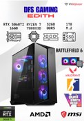 Resim MSI DFS GAMING EDITH RYZEN 7 7800X3D-B650M-RTX 5060 TI 16GB-32GB DDR5 RAM-1TB M.2 SSD-OYUNCU BİLGİSAYARI 