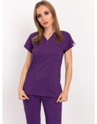 Resim Mor Likralı Üst Forma Mor 