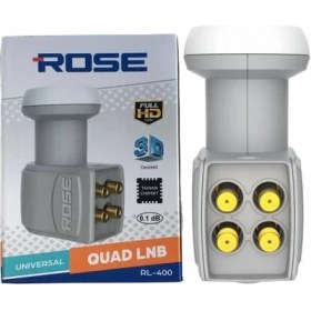 Resim Rose 400 Quad Lnb 4lü Lnb 