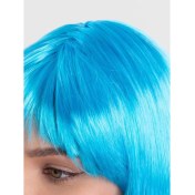 Resim Kuzgun Ticaret Bfs Turkuaz Açık Mavi Renk Düz Kesim Kısa Küt Parti Peruğu 