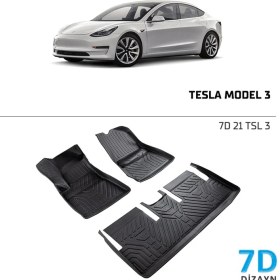 Resim TESLA MODEL 3 7D Havuzlu Paspas 