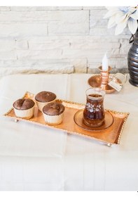 Resim Eritme Baton Tepsi Mat Bakır Renk 