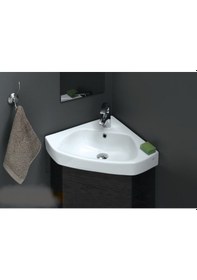 Resim Turkuaz Seramik Arda Köşe Lavabo 46CM 