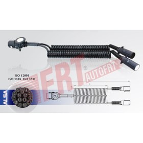 Resim ALSA KABLO 15'Lİ 15 7N 7S ÇATAL PLASTİK 4,5MT YAYLI 