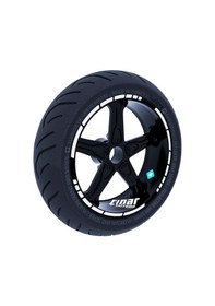 Resim Reflektif Gri Moto GP Stili Jant Şeridi Sticker Çınar Extreme 