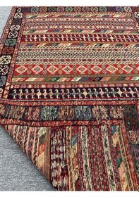 Resim El Dokuması İran Kilimi 126x200 Renkli Motifli Yün Kilim 