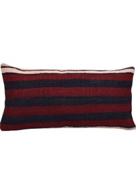 Resim Zehra Abla Halı Yeni El Dokuma Dekoratif Lumbar Kilim Kırlent Yastık Kılıfı 6695 Çok Renkli 