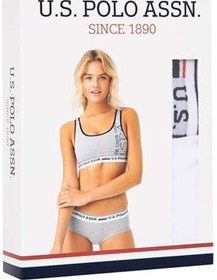 Resim U.S. Polo Assn. U.s Polo Assn. 66255 Kadın Büstiyer Şort Takım-grimelanj Gri 
