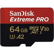 Resim Sandısk 64GB Extreme Pro SDSQXCU-064G-GN6MA Mıcro-Sd Hafıza Kartı 