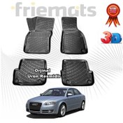 Resim Audi A4 3D Havuzlu Paspas Sedan 2001 - 2007 Arası Siyah N11.25522 