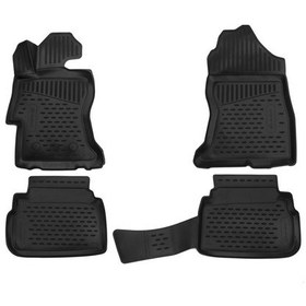 Resim Subaru Xv 3D Havuzlu Paspas Siyah 4 Prç 2011-2016 