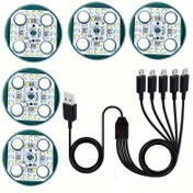 Resim 1/2/3/4/5 adet LED İç Mekan Bitki Fidanı Tamamlayıcı Işık 4 Çekirdekli/8 Çekirdekli/20 Çekirdekli - Ev Sera, Tohum Başlangıcı ve Bulutlu Günlerde Bitki Tamamlayıcı Bahçe Büyüme Ciltleme Malzemeleri için Uygun 