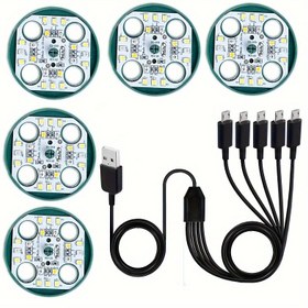 Resim 1/2/3/4/5 adet LED İç Mekan Bitki Fidanı Tamamlayıcı Işık 4 Çekirdekli/8 Çekirdekli/20 Çekirdekli - Ev Sera, Tohum Başlangıcı ve Bulutlu Günlerde Bitki Tamamlayıcı Bahçe Büyüme Ciltleme Malzemeleri için Uygun 
