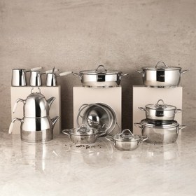 Resim Aryıldız Solo 21 Parça Sedef Çelik Çeyiz Seti 