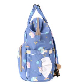 Resim Unicorn Blue Bebek Bezi Çantası, Geniş ve Şık Tasarım 