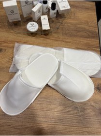 Resim Maviay Tek kullanımlık Önü Kapalı Spa Otel Hastane terlik 50 adet 