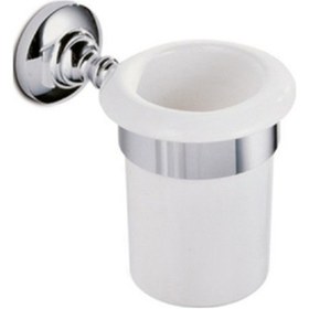 Resim New England Diş Fırçalık - Seramik/krom Krom 