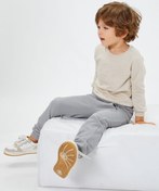 Resim Erkek Bebek Basic Jogger Eşofman Altı Beli Bağlamalı Dokulu Pamuklu 