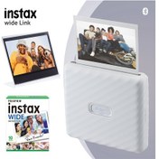 Resim Fujifilm Instax Wide Link Yazıcı + 10'lu Film + Pleksi Çerçeve 