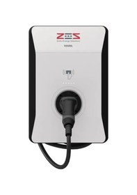 Resim Zes Evc04 22 Kw 5 M. Kablolu Kare Kasa Elektrikli Araç Şarj İstasyonu 