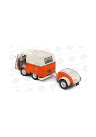 Resim Solido Volkswagen Kool Kombi 1950 Orange / White 
