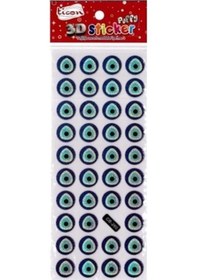 Resim Ticon Sticker Nazar Boncuğu - 6 Adet 