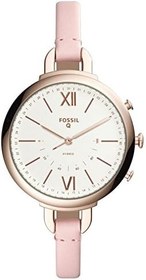 Resim Fossil Hibrit Akıllı Saat - Annette Pembe Deri FTW5023, Pembe 