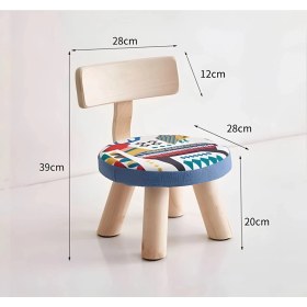 Resim Pugimo Canvas-Mini Desenli Masif Çocuk Sandalyesi 