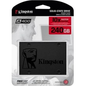 Resim TKÇ 240 GB Kıngston A400 Sata3 2.5 500/350MBS SA400S37/240G 