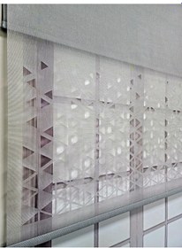 Resim Bbb Lazer Kesim Çift Mekanizmalı Tül Stor Perde Gri Mlt5005 Gri 