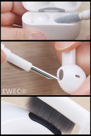 Resim EWEC Bluetooth Kulaklık Ve Bilgisayar Temizleme Kalemi, Çok Fonksiyonlu 5'i 1 Arada Temizleme Kalemi Kiti 