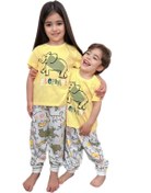 Resim Baby LeoAsia Fil Ve Hayvan Desenli Pamuklu Çocuk Pijama Takımı 