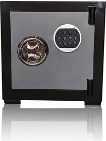 Resim Mywondry Çelik Para Kasası 40 Cm Siyah Gri Şifreli Anahtarsız 