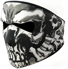 Resim Akozon Motosiklet Bisiklet Tam Yüz Maskesi İskelet Kafası - Dış Hava Sporları, Yürüyüş, Balıkçılık, Kayak Ve Bisiklet Için Rüzgar Geçirmez, Su Geçirmez SBR Tam Yüz Maskesi (Gosterildigi gibi) 