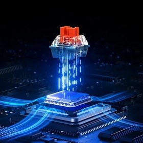 Resim MCHOSE Ace68 Mekanik Gaming Klavye%65 HE Uranus Switch Hotswap RGB Beyaz Topographic 