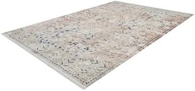 Resim Kamalia Krem Modern Geometrik Etnik Eskitme Desenli Boho Makinada Yıkanabilir Hafif Hav Toz Vermez Leke Tutmaz Kaymaz Taban Dijital Makine Baskı Halı Oturma Odası Salon Yolluk Koridor Mutfak Halısı 