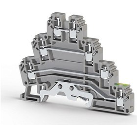 Resim Klemsan Puk 3t-gr ,gri-2.5mm,3-kat+toprak,vidalı Ray Klemens 