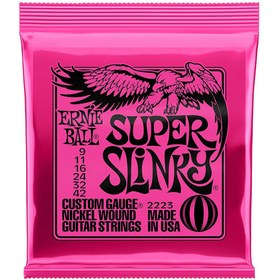 Resim Ernie Ball P02223 Elektro Gitar Teli Super Slinky 09-42 
