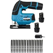 Resim Millian JS8501 58 V 5 Ah Çift Akü Pandüllü Bakır Sargılı Alyansız Şarjlı Dekupaj Testere 